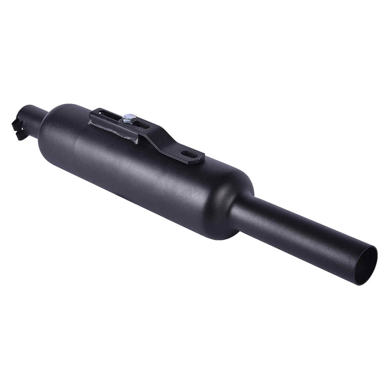 LGP W-Logo Reborn black motorcycle silencer