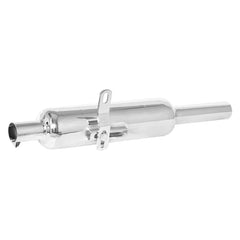 LGP silver W-Logo Reborn bike silencer
