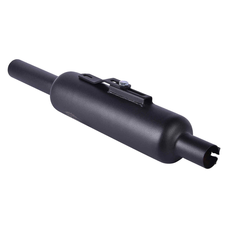 LGP W-Logo Reborn black motorcycle silencer