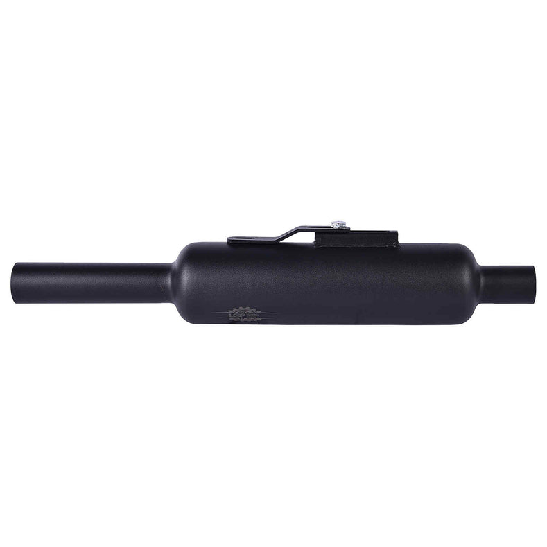 LGP W-Logo Reborn black motorcycle silencer