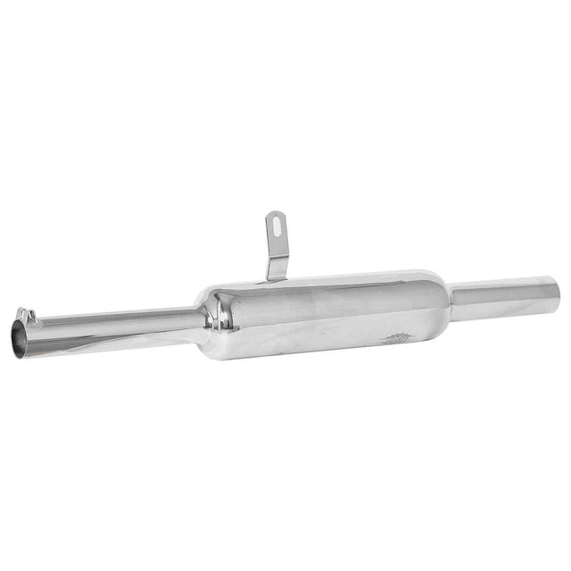 LGP Indore W-Logo motorcycle silencer silver and black

