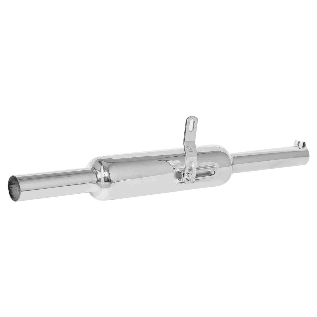 LGP Indore W-Logo motorcycle silencer silver and black

