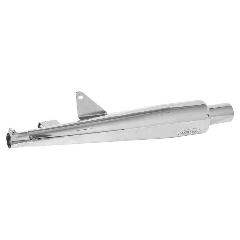 LGP WB1 motorcycle silencer black 1.6mm MS chrome exhaust with ceramic wool

