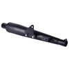 LGP WB1 motorcycle silencer black 1.6mm MS chrome exhaust with ceramic wool

