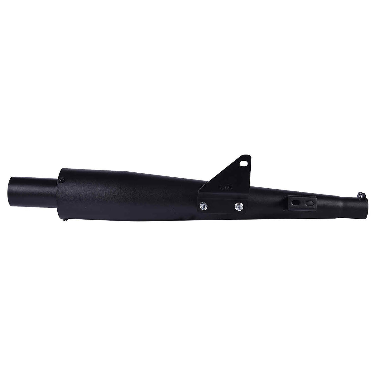 LGP WB1 motorcycle silencer black 1.6mm MS chrome exhaust with ceramic wool

