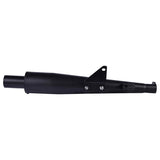 LGP WB1 motorcycle silencer black 1.6mm MS chrome exhaust with ceramic wool

