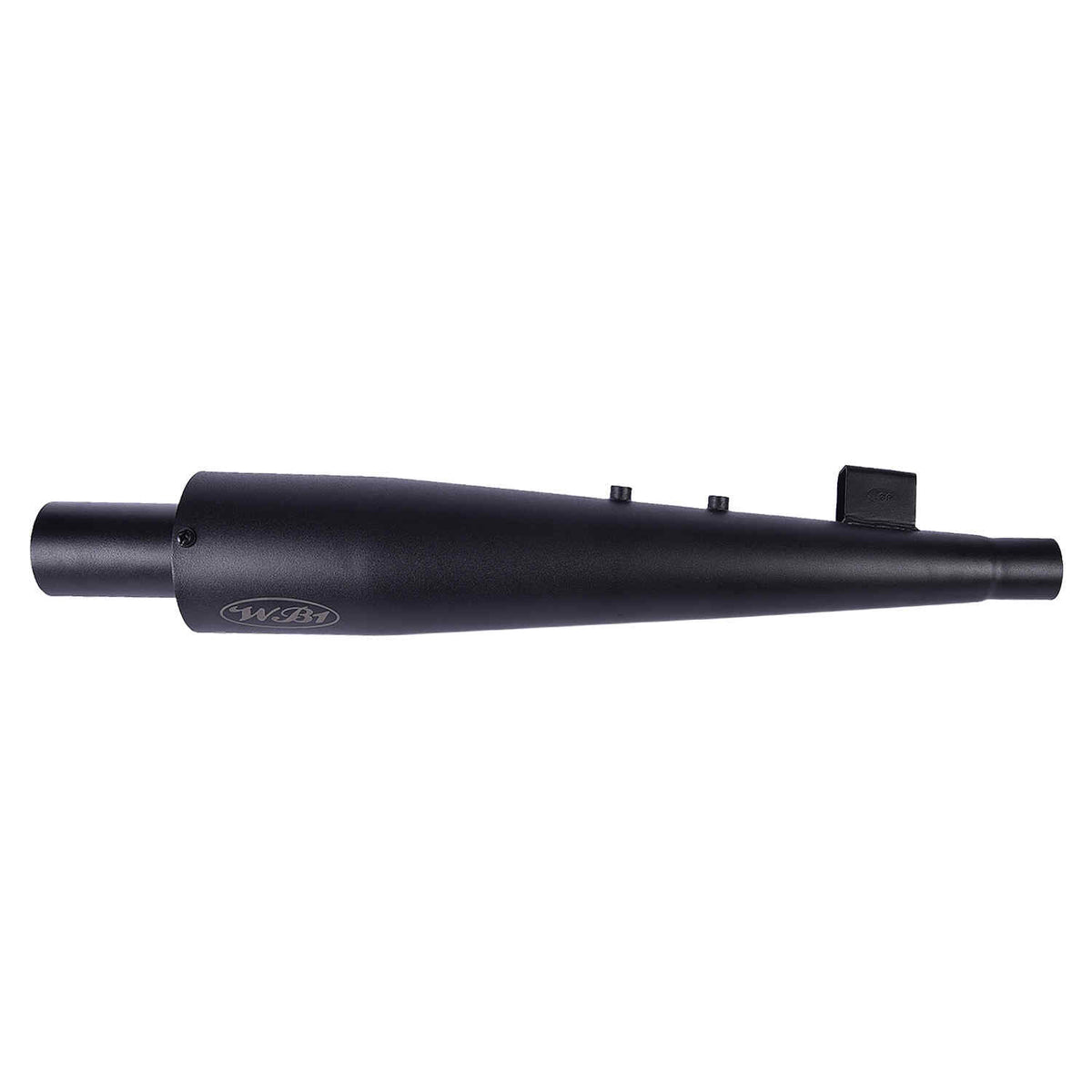 LGP WB1 motorcycle silencer black 1.6mm MS chrome exhaust with ceramic wool


