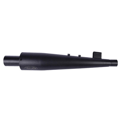 LGP WB1 motorcycle silencer black 1.6mm MS chrome exhaust with ceramic wool

