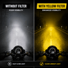 LGP 7 LED round fog lamp yellow filter cap cover pack of 2

