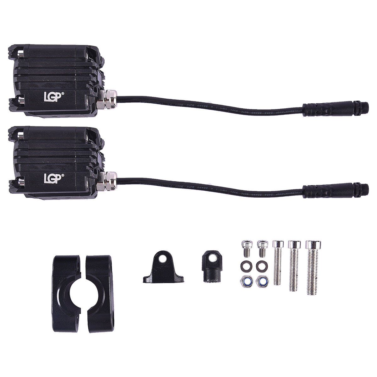 LGP MK05 dual beam motorcycle LED spotlight 80W
