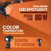 LGP MK07 dual beam motorcycle LED spotlight 80W