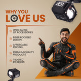LGP MK07 dual beam motorcycle LED spotlight 80W