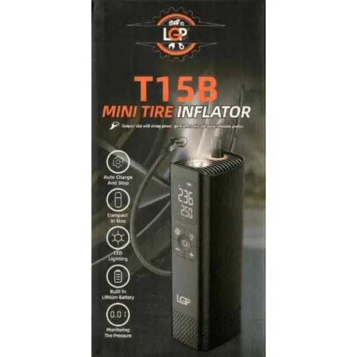LGP Tyre Inflator T15B with Powerbank Option 4000 mah Battery