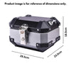 LGP 10L aluminum motorcycle top box black variant
