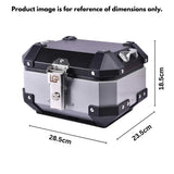 LGP 10L aluminum motorcycle top box black variant