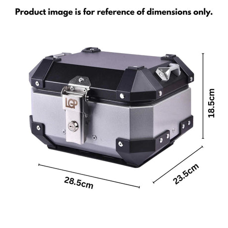 LGP 10L aluminum motorcycle top box black variant