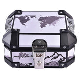 LGP 10L motorcycle top box white graphic design
