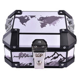 LGP 10L motorcycle top box white graphic design