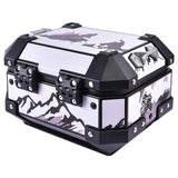 LGP 10L motorcycle top box white graphic design