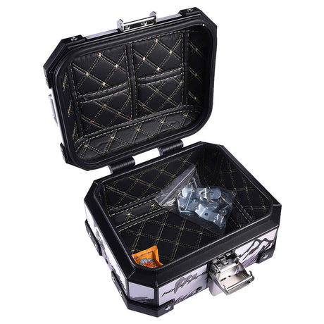 LGP 10L motorcycle top box white graphic design