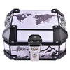 LGP 10L aluminium motorcycle top box white graphic

