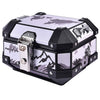LGP 10L aluminium motorcycle top box white graphic

