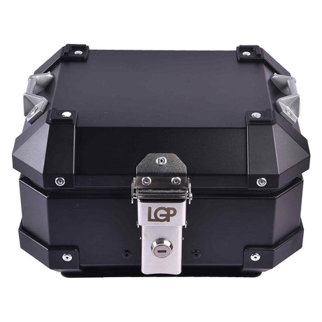 LGP 10L black aluminium motorcycle top box

