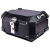 LGP 15L motorcycle top box silver variant installed on bike
