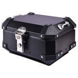 LGP 15L motorcycle top box silver variant installed on bike