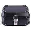 LGP 15L motorcycle top box silver variant installed on bike