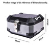 LGP 15L motorcycle top box silver variant installed on bike