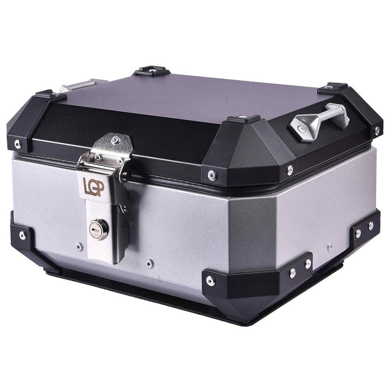 LGP 15L aluminium motorcycle top box Silver 

