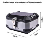 LGP 15L aluminium motorcycle top box Silver 

