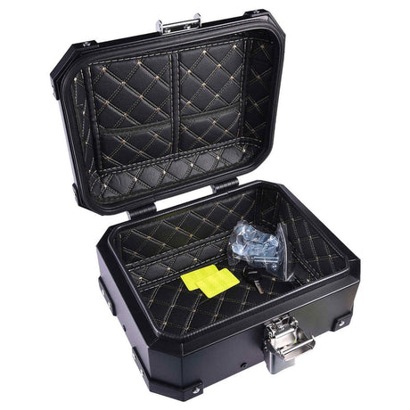 LGP 15L aluminium motorcycle top box black

