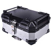 LGP 25L motorcycle top box silver variant installed on bike