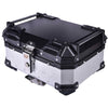 LGP 25L motorcycle top box silver variant installed on bike