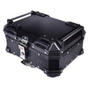 LGP 25L motorcycle top box silver variant installed on bike