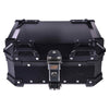 LGP 25L motorcycle top box silver variant installed on bike