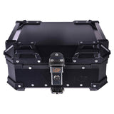 LGP 25L motorcycle top box silver variant installed on bike