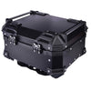 LGP 25L motorcycle top box silver variant installed on bike