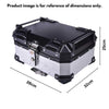LGP 25L motorcycle top box silver variant installed on bike