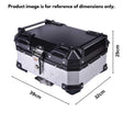 LGP 25L motorcycle top box silver variant installed on bike