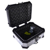 LGP 25L motorcycle top box silver variant installed on bike