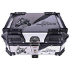 LGP 25L motorcycle top box white graphic installed on bike