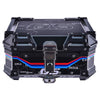 LGP 25L motorcycle top box white graphic installed on bike