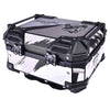 LGP 25L motorcycle top box white graphic installed on bike