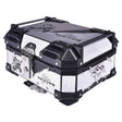LGP 25L graphics white aluminum top box


