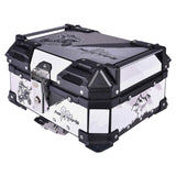 LGP 25L graphics white aluminum top box

