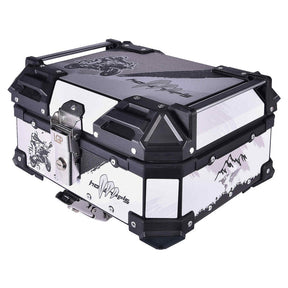 LGP 25L graphics white aluminum top box

