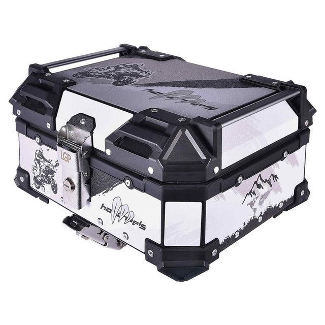 LGP 25L graphics white aluminum top box

